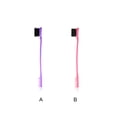 thumbnail image 3 of Vogacara Pincel para cejas Morado oscuro Base de puntas Delineador de ojos Aplicación multicolor Rostros Sombra de ojos Herramienta de maquillaje Cuidado del cabello Rosado Vogacara CE012423-02, 3 of 6