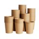 thumbnail image 1 of Vasos de papel Kraft sin blanquear, paquete de 400 unidades, 240 ml, color marrón, 1 of 7