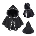 thumbnail image 1 of Womens Halloween Hooded Cloak Costumes Party Cape Women's Halloween COS Clothing Death Cloak Hooded Cloak, 1 of 4