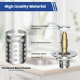 thumbnail image 4 of Neighborly Nook Upgraded 3 in 1 Bathroom Sink Stopper 3PCS Universal Pop Up Sink Drain Strainer,with Removable Stainless Steel Filter Basket Hair Catcher, Standard 1.1''~2.36'' Sink Basin Hole,Chrome, 4 of 6