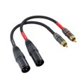 thumbnail image 1 of Cable Suanqi RCA a XLR de 3 pines macho, 20 AWG, 4 N OFC, 20 cm, paquete de 2, 1 of 4
