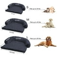 thumbnail image 2 of CHONGFA Large Removable Plush Dog Bed with Non-Slip Bottom, Solid Gray, 2 of 6