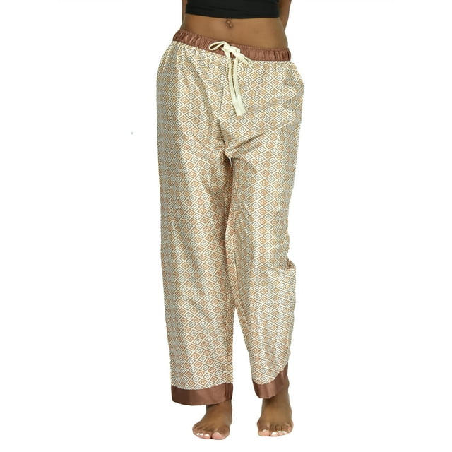 Up2date Fashion's Women's Satin Lounge Pants / Pajama Bottoms / Sleep ...