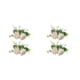 thumbnail image 2 of Inteprter 2 uds decoración de pastel de bodas rosa verde hojas planta fiesta doble flores dobles 2Conjunto, 2 of 6