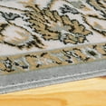 thumbnail image 3 of Floral Medallion Border Lille Area Runner, 2' x 3', Grey, 3 of 4