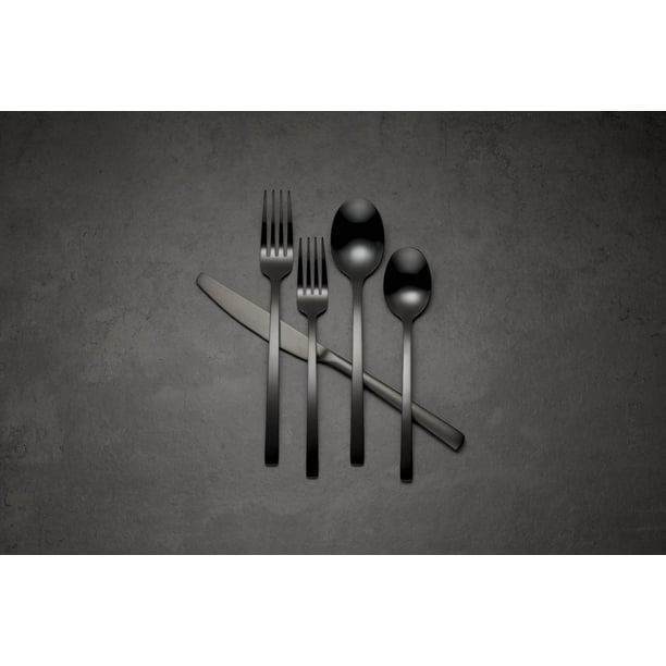 Oneida Brady Black Satin 20 Piece Flatware Set - Walmart.ca