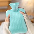 thumbnail image 3 of LBECLEY Heating Pad Hand 1 Liter Large Capacity Hot Water Bottle Classic Hot Water Bag Does Not Leak Hot Water Bag Easy To Use To Abdominal Winter Christmas Valentine's Activated Heat Pack Blue, 3 of 3