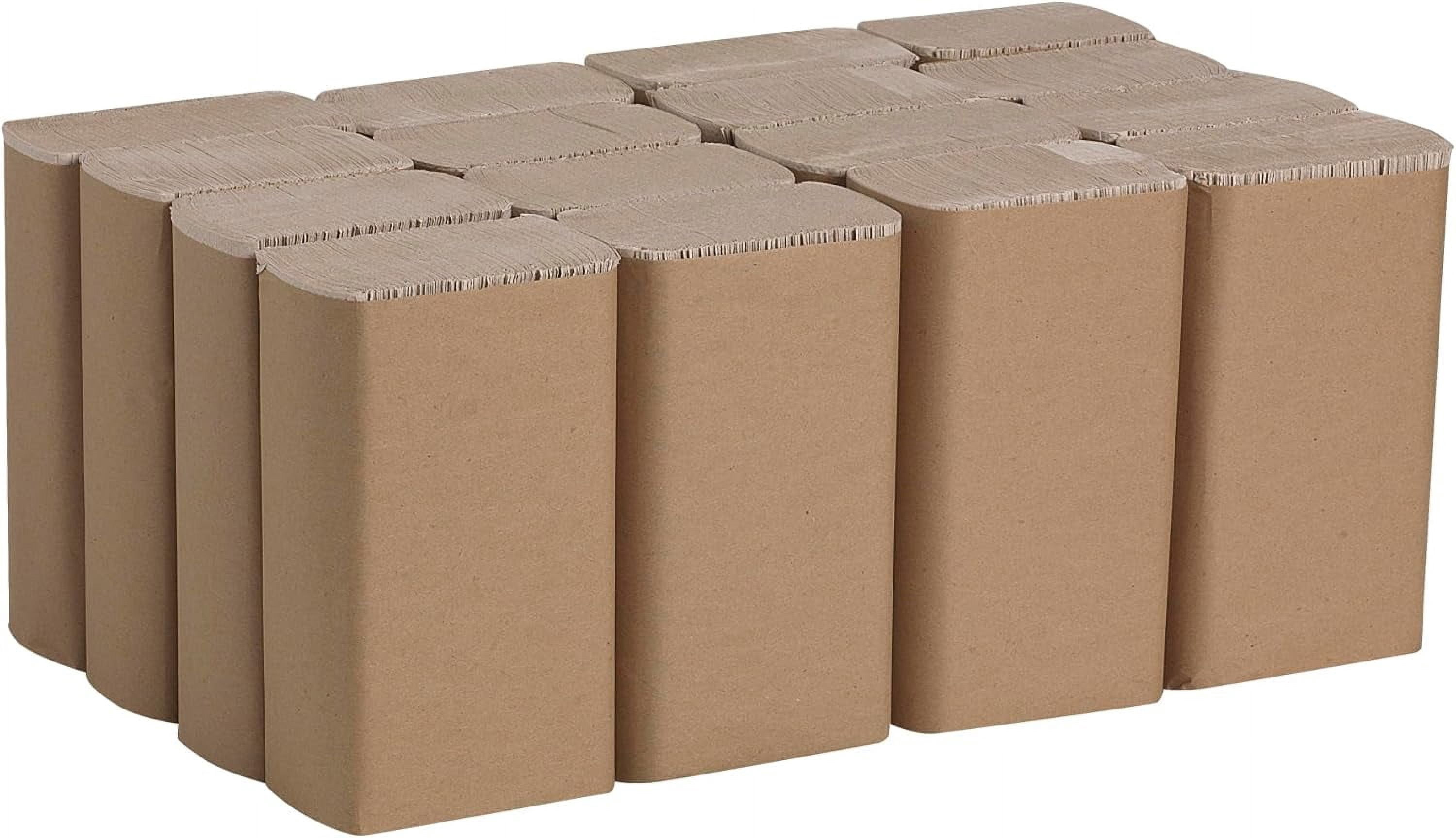 Pacific Blue Basic Recycled Multifold Paper Towels (23304), Brown, 250 Towels/Pack, 16 Packs/Case
