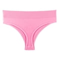thumbnail image 2 of Ashirexll Plus Size Underwear for Women, Ladies Underwear Panties, Solid Color Thong Plus Size T Back Briefs Underpants, 2 of 3