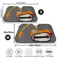 thumbnail image 3 of Picia I Like Big Digger Curved Windshield Sunshade Accordion Folding Style Auto Shade for Car Truck SUV Van Blocks UV Ray Sun Visor Protector -Small, 3 of 7