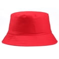 thumbnail image 4 of Grofry Portable Solid Color Folding Fisherman Sun Hat Outdoor Men Women Bucket Cap Beige, 4 of 8