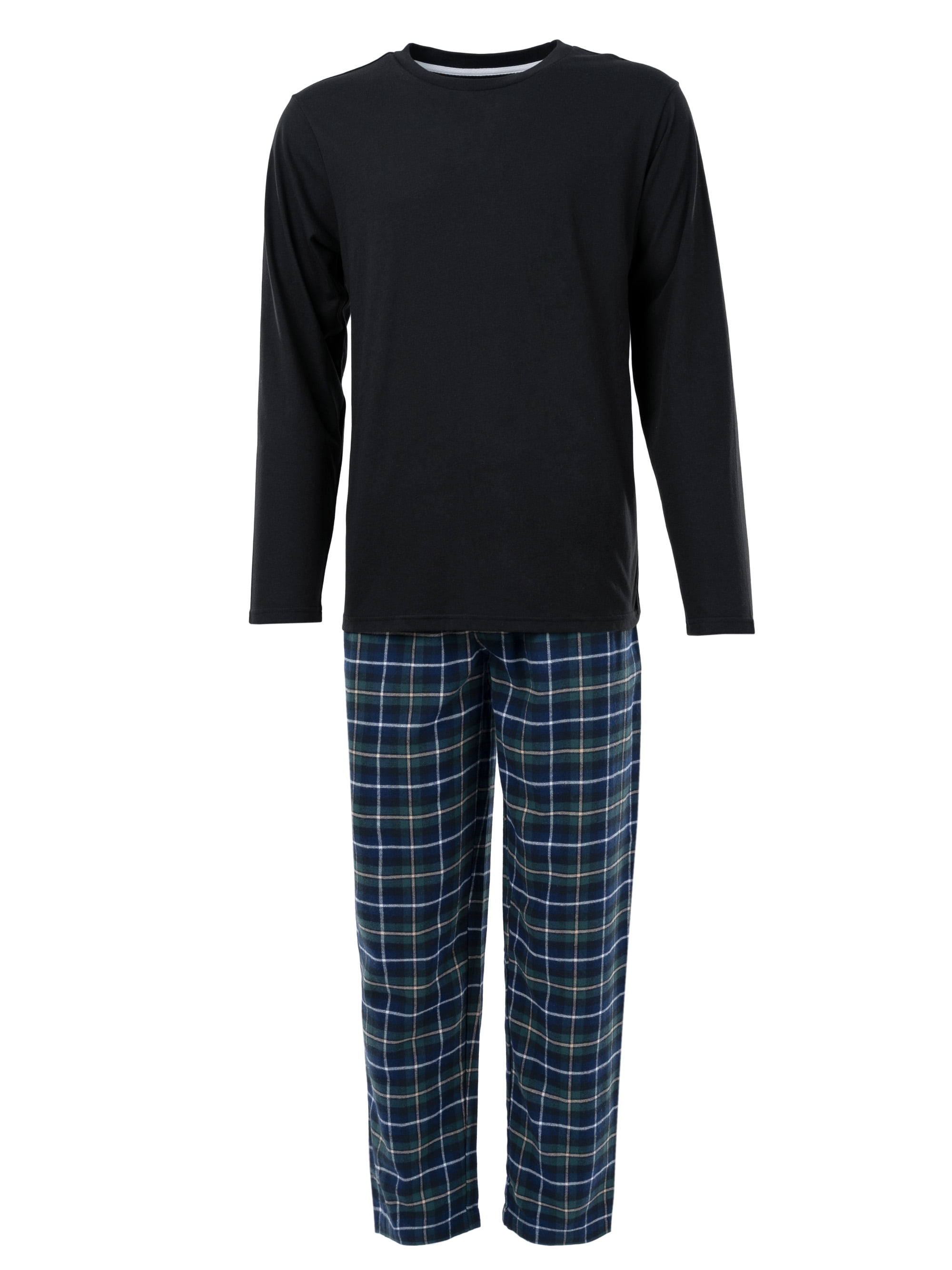 Fruit of The Loom Men's Jersey Knit Top and Flannel Pajama