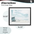 thumbnail image 4 of Stupell Industries Rustic Lodge Blue Beach Station Black Framed Print Under Glass, 16 x 13, by Kim Curinga, 4 of 8