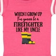 thumbnail image 4 of Inktastic Future Firefighter Like My Uncle Boys or Girls Baby Bodysuit, 4 of 5