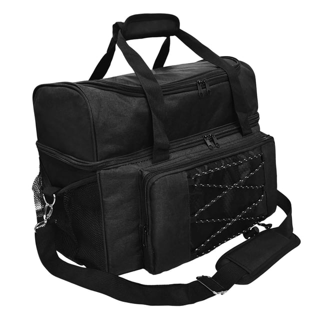 pitrice Bowling Bag for 2 Balls Professional Bowling with Tote Zipper Handle Double
