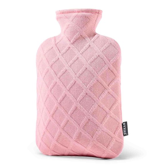Botella de agua caliente FORICOM, 2 litros, 6 horas, retención de calor, rosa