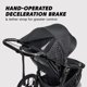 thumbnail image 5 of Baby Jogger Summit X3 Cochecito para correr de 3 ruedas con freno de mano, plegado compacto con una sola mano y suspensión en las cuatro ruedas, negro medianoche, 5 of 5