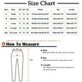 thumbnail image 3 of Pants for Women Womens Long Pants Fall Casual Solid Drawstring Elastic Waist Linen Pants Plus Size Loose Straight Leg Ladies Leisure Trousers with Pocket, 3 of 7