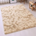 thumbnail image 3 of IR Imperial Rooms Shaggy Rug 8x10ft for Bedroom Fluffy Shag Rug Anti-Slip Living Room Washable Soft Carpet Tie Dye Brown, 3 of 9