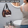 thumbnail image 4 of ZIATUBLE Christmas Candy Paper Towel Holder Gingerbread Man Toilet Paper Roll Dispenser Dustproof Paper Dispenser for Bathroom Foldable Travel Portable Roll Bag Home Decoration, 4 of 7
