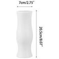 thumbnail image 5 of Wovilon 2.8'' Durable White Plastic Cylinder Vase, 5 of 5