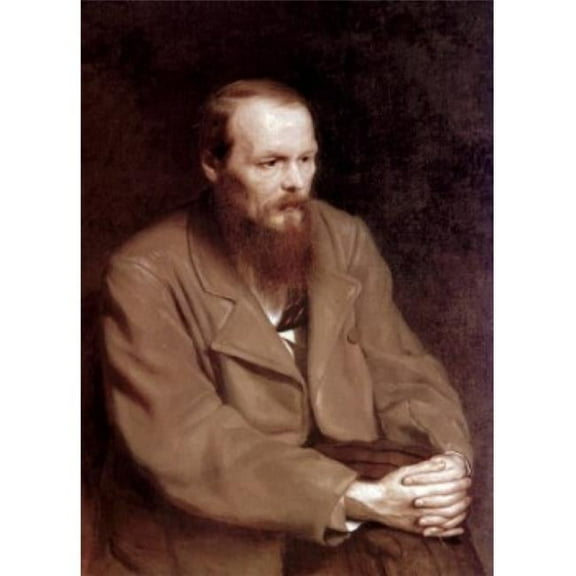 Portrait of Fyodor Dostoyevsky 1821-1881 by Vasili Grigorevich Perov Oil on Canvas 1872 1834-1882 Russia Moscow - 18 x 24 in.