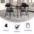 thumbnail image 2 of Flash Furniture Black Folding Card Table and Chair Set, 2 of 9