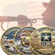 thumbnail image 2 of Moneda conmemorativa del 250 aniversario de las Fuerzas Armadas de los Estados Unidos, 2 of 7