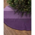 thumbnail image 2 of Ombre Purple Grey Christmas Tree Skirt 48 Inches Large Christmas Skirt Tree, Simple Modern Farmhouse Stripes Tree Skirt Christmas Decorations for Fireplace Party Holidays Indoor Outdoor, 2 of 7