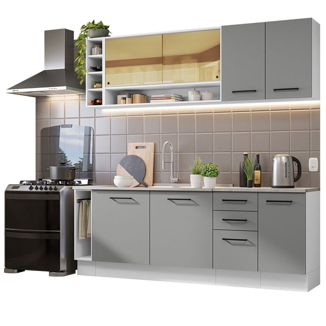 Cocina Integral Completa Modular Madesa Thêmis 220cm BG