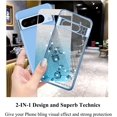 thumbnail image 4 of for Google Pixel 8 Pro Case Clear Glitter Sparkle Aesthetic Google Pixel 8 Pro Phone Case Silicone Soft Flower Shockproof Anti-Scratch Cover Purple Slim (Blue), 4 of 14
