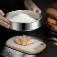thumbnail image 1 of Stainless Steel Flour Sieve Thickened Handheld Mesh Sieve Kitchen Baking Tools 60 Mesh Fine Filter Suitable For Flour Cocoa Powder Matcha Powder Etc., 1 of 8