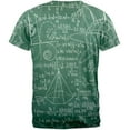 thumbnail image 2 of Math Geek Formulas Chalkboard All Over Adult T-Shirt - 2X-Large, 2 of 2