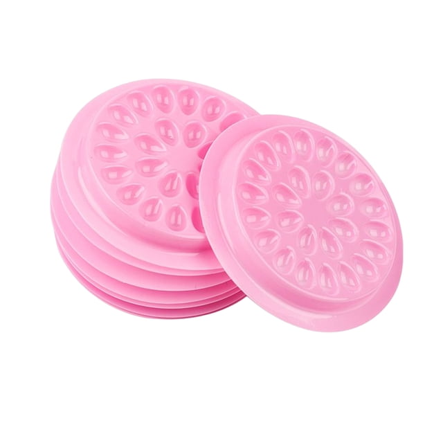 Soporte para pestañas de 100 Uds., cantidad abundante, paleta de pestañas ligeras de PVC, duradero, para principiantes, regalo para el hogar, Ayudas para vestirse con gancho de botón Rosado Minnieouse CE015313-01