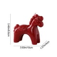 thumbnail image 3 of Horse-Shaped Christmas Scented Candle, Red Pony Ornament Birthday Candles, 3.5", Cute Pony Candle Winter Scented Candle Soy Wax Aromatherapy Candle Christmas Holiday Party Decoration, 3 of 7