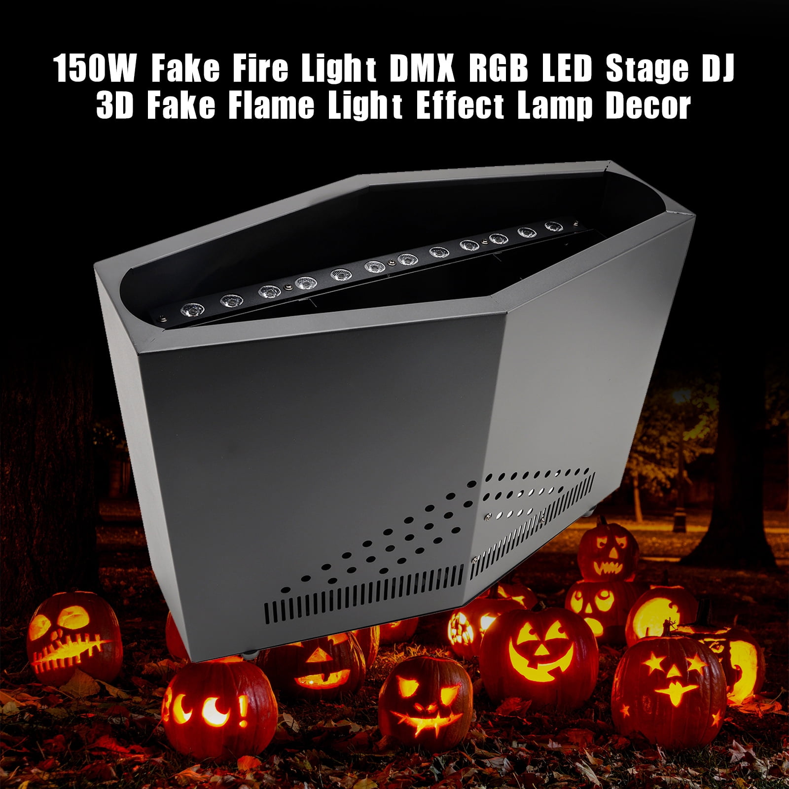 150W Fake Fire Light DMX RGB LED Stage DJ 3D Fake Flame Light Effect Lamp Decor