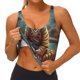 thumbnail image 3 of Balery Pond Meditating Tiger Sujetadores deportivos con espalda cruzada para mujer, acolchados, sin costuras, de alto impacto, ideales para yoga, gimnasio, entrenamiento y fitness.-X-Large, 3 of 8