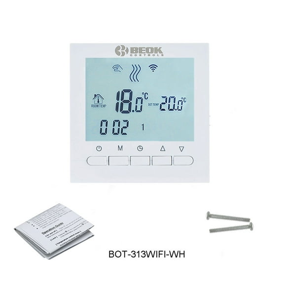 BOT-313WIFI Chaudière à Gaz Thermostat de Chauffage Régulateur de Température Intelligent Wi-Fi pour Bouilloires Fonctionne, Bricolage Facile