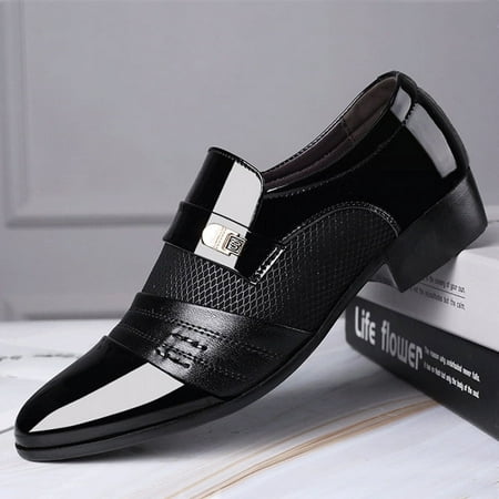 

business leather shoes Shoes Men Slip on Men Dress Oxfords Fashion Business Dress Men Shoes 2020 New Classic Leather Men‘S Suits Shoes Man Shoes2023