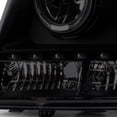 thumbnail image 6 of AKKON - For [Dual LED Ring] 2007-2014 Chevy Suburban | Tahoe | Avalanche Black Smoked Lens Projector Headlights Lamps Pair, 6 of 7