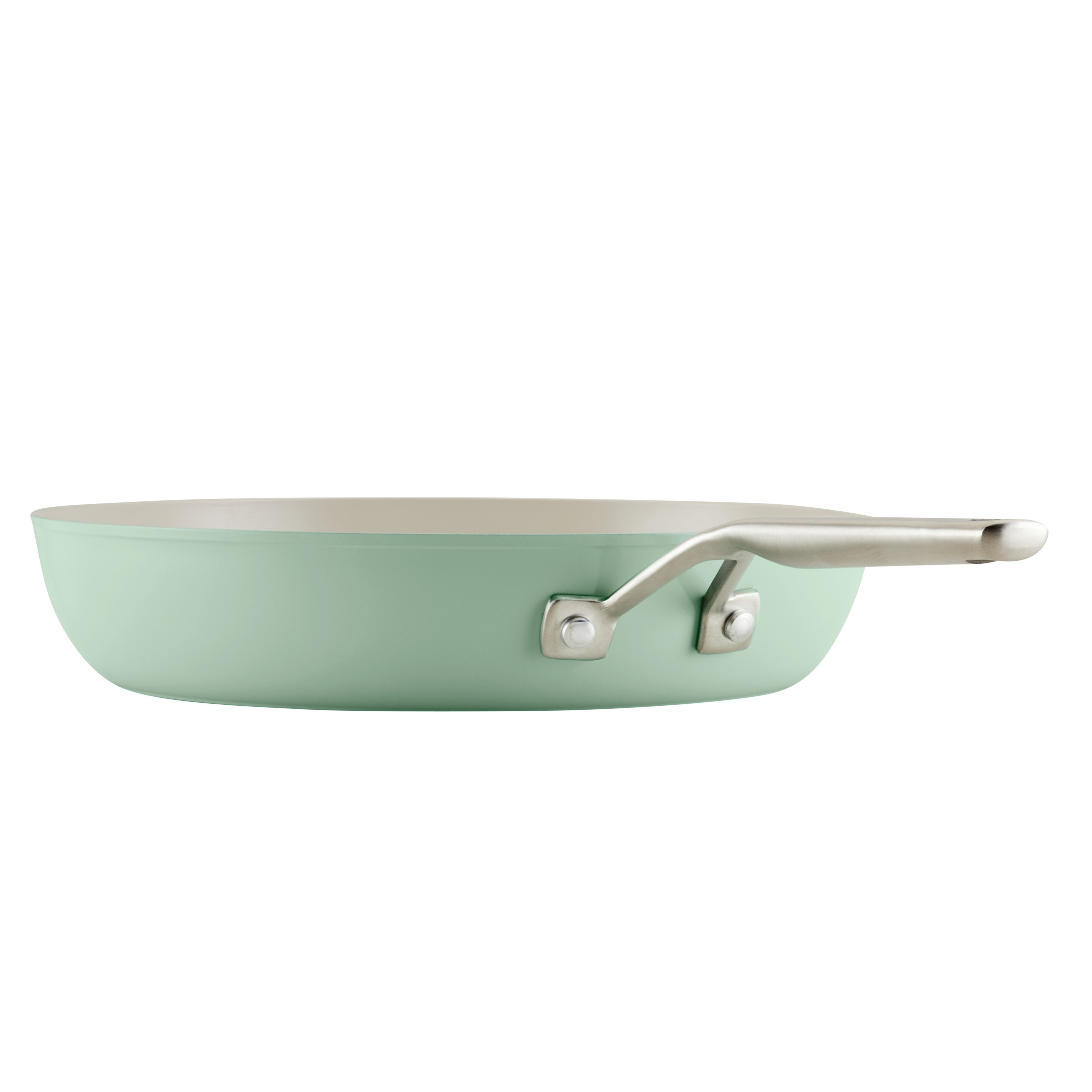KitchenAid Pentola Antiaderente In Ceramica 3 Litri Con Coperchio - Colore Pistacchio, Adatta Al Forno Fino A 500°F