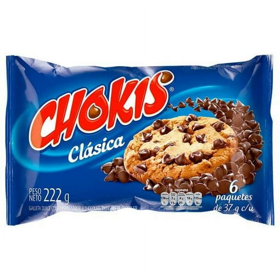Chokis cookies (3 pack) Gamesa Chokis Cookies Cholocate Chip Cookies Great for lunch, camping, snack. Mexican snack Colombian Snack Colombian food mecato colombiano
