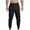 Black, variant on Floleo Men's Cargo Pants Regular Fit Joggers Mens Work Pant Pockets Elastic Waist Drawstring Zipper Leg, Size XS-XL