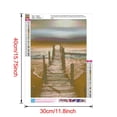 thumbnail image 4 of MINKUROW 5D Diamond Painting,Full Drill Round Rhinestone Paint with Diamonds,Cross Stitch Embroidery Art Perfect for Relaxation and Home Wall Decor (Beach View,12X16inch), 4 of 8
