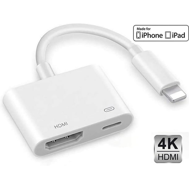 Lightning to HDMI Digital AV Adapter,[Apple MFi Certified] 1080P HDMI Sync Screen Digital Audio AV Converter with Port for iPhone, iPad, iPod on HDTV/Projector/Monitor, Support iOS - Walmart.com