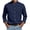 Navy, variant on Loose-Fit Dress Shirts for Men - Long-Sleeve Banded Collar, Pocket, Cotton Button-Down Oxford Shirt for Business Prom Party Wedding Khaki