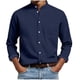 thumbnail image 2 of Ceisia Men's Regular-Fit Stand-Collar Single-Patch-Pocket Long-Sleeve Shirt Multi-Solid Gift, 2 of 6