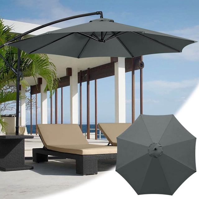 Teissuly Outdoor Courtyard Umbrella Surface Polyester Sunshade Umbrella Sunscreen And Rainproof Fabric Garden Pillar Umbrella Fabric Teissuly WER202312141634