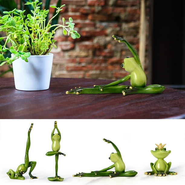 Xihbxyly Escultura de Resina de Yoga, Diseño Único de Árbol, Pintada a Mano, Elegante Mueble de Tv, Ideal para Decorar El Porche Del Jardín, Regalo Perfecto para Las Fiestas, 15 X 10 X 30 Cm.