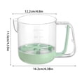 thumbnail image 2 of Egg Beater Kitchen Tool for Smooth Mixing and Egg White Straining in Measuring Cup with Clear Graduations and Spout, 2 of 3